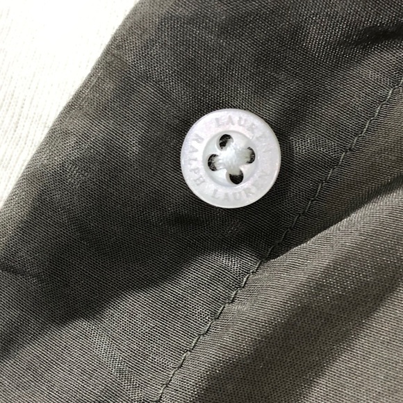 LAUREN Ralph Lauren Sheer Silk {army green} Blouse - Picture 5 of 5